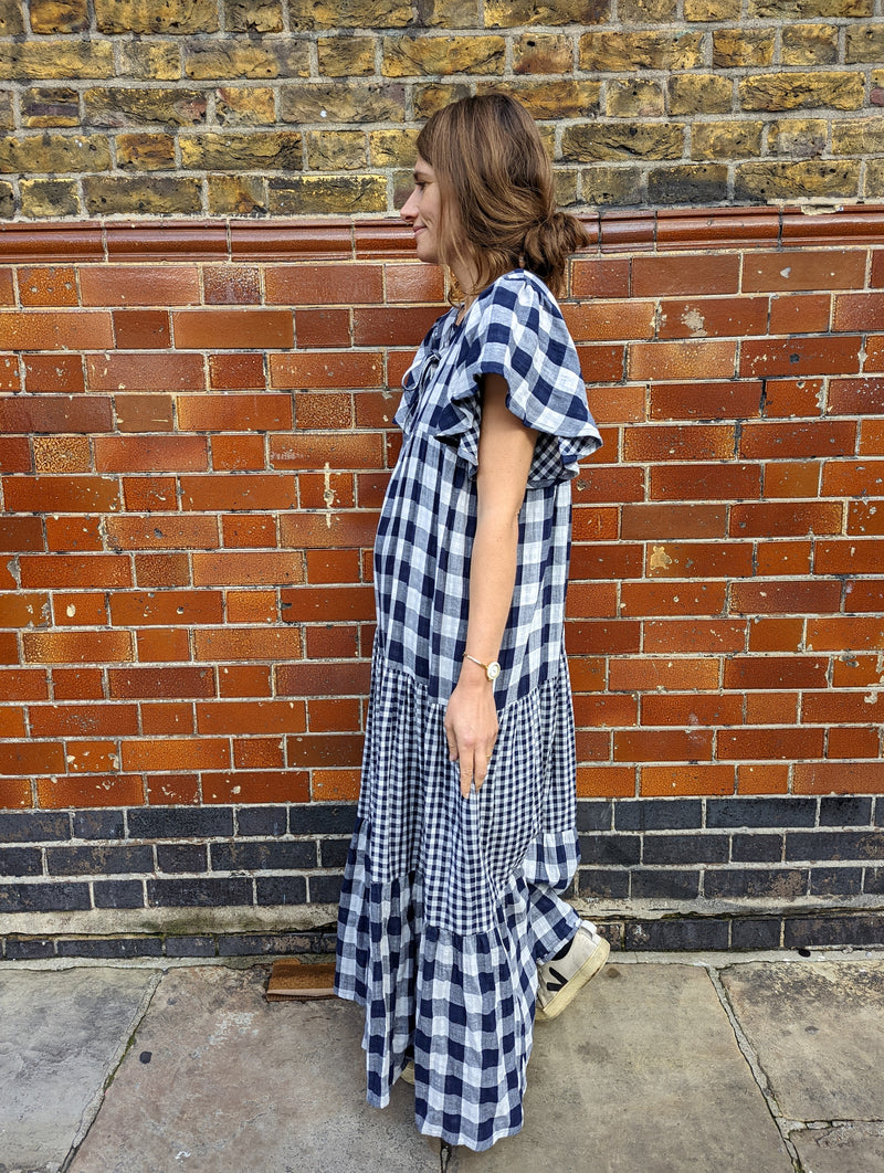 Check maxi dress (Small Only)