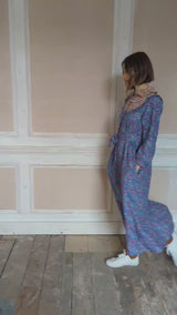 Cora Dress in Contrast floral (medium and large)
